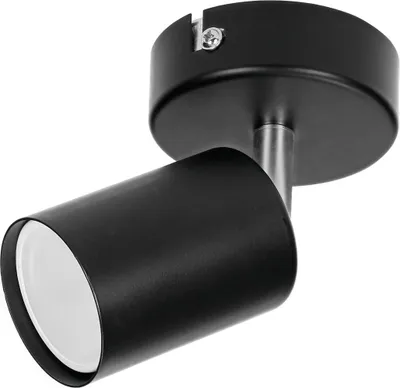 Image de Plafonnier GU10 articulé - 1-fois noir