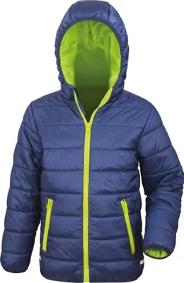 Produktbild von Result Core Kinder Junior Stepp-Jacke RW5242 (S) (Marineblau/Lime)