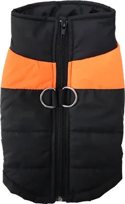 Produktbild von Hundemantel Winterjacke Hundejacke wasserdichte Winter Jacke Warm Winterweste für Kleine Mittlere Große Hunde Gefütterter Brustschutz（L, Orange）