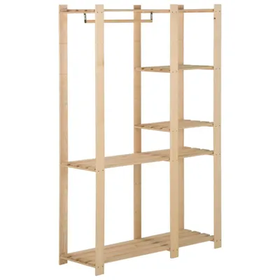 Zdjęcie produktu dla vidaXL Wieszak na ubrania 110x38x170 cm lite drewno sosnowe