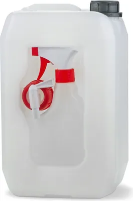 Produktbild von 5 L Kanister G45 mit 330 ml-Sprühflasche, Auslaufhahn und Verschluss