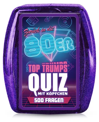 Image de Top Trumps Quiz 80's Jeu de devinettes Jeu de connaissances Jeu de société