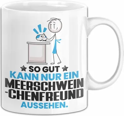 Produktbild von Meerschweinchenfreund Geschenk Tasse So Gut Kann Nur Ein Meerschweinchenfreund Aussehen Geschenkidee Kaffee-Becher (Weiß)