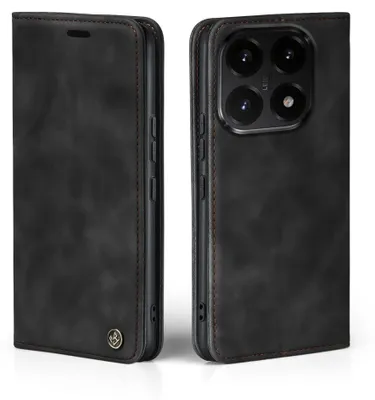 Produktbild von Handy Hülle für Xiaomi 15T Klapphülle Bookcase Flip Cover Handy Tasche Etui Farbe: Schwarz