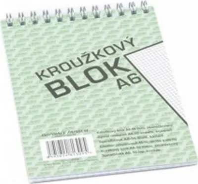 Obrázek produktu pro Blok s horní vazbou A6, čtvereček, 50 listů