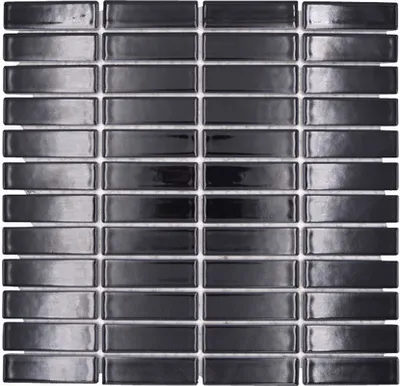Produktbild von Keramikmosaik ST 350 29,1x30 cm schwarz