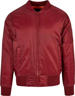Produktbild von Build Your Brand BY030 | Bomber Jacke - Farbe: Burgundy - Größe: L