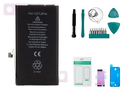 Produktbild von iPhone 12 / 12 Pro Akku - Set