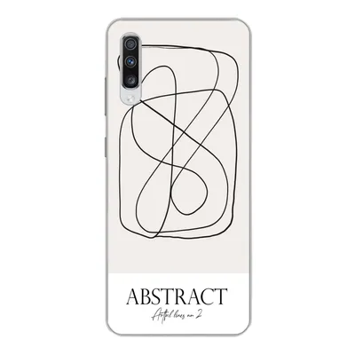 Produktbild von MuchoWow® Handyhülle Schutzhülle Hülle für Samsung Galaxy A70 Kunst - Linienkunst - Abstrakt Silikon Softcase Handy Hülle - Schutzhaube