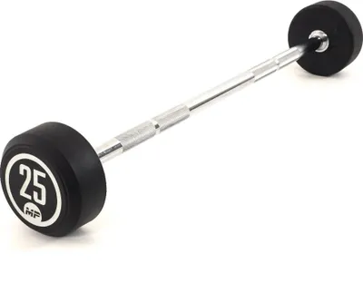 Produktbild von Muscle Power Feste Langhantel aus Gummi – 25 kg