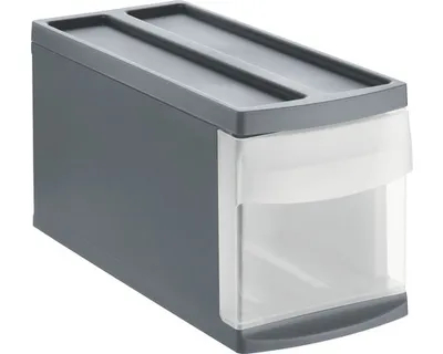 Produktbild von Rotho Schubladenbox Mono Systemix Slim 1 Schub anthrazit
