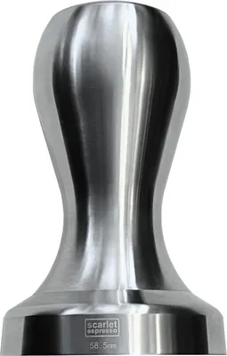 Obrázok produktu pre scarlet espresso | Tamper „Solido Affilato“ inox sharp edge CNC presne vyrobený, nerezová oceľ, masívny profesionálny tamper, veľkosť: 53 mm, farba: nerezová oceľ