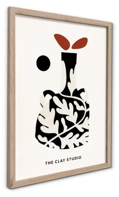 Immagine prodotto di STYLER, quadro decorativo da parete, 30x40 cm. Stile moderno, arte astratta, ideale per soggiorno, camera da letto o ufficio. Cornice inclusa, design elegante