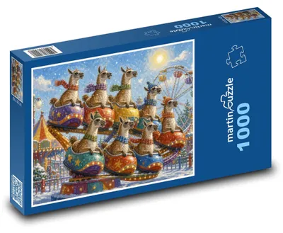 Obrázok produktu pre Puzzle 1000 Guanako na jarmoku - martinpuzzle