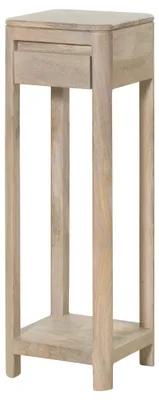 Immagine prodotto di MASSIVMOEBEL24 | Tavolino d'appoggio in legno di mango 30x30x90 oliato beige TORONTO #313