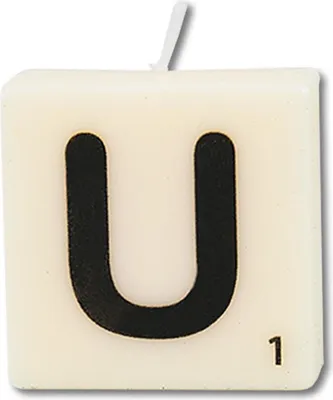 Produktbild von Paperdreams Buchstabenkerze U, 4 Stk.