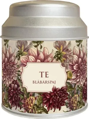 Produktbild von Teebeutel in einer Blechdose, "Purple Flowers Dahlia", 10 Stück