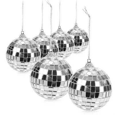 Produktbild von com-four® 6x Discokugel - Spiegelkugel zum Aufhängen - Disco Ball für Party - Partykugel für Silvester, Geburtstag, Mottoparty - Ø 6 cm