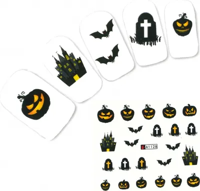 Produktbild von Tattoo Nail Halloween Fledermaus Aufkleber Nagel Sticker