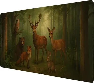 Produktbild von Tiere des Waldes Schreibtischunterlage 69x31cm XXL Mauspad