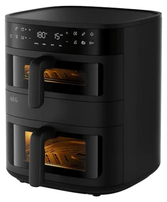 Produktbild von AEG 8000 Doppelkorb Heissluftfritteuse AAFD11B AAFD11B Black