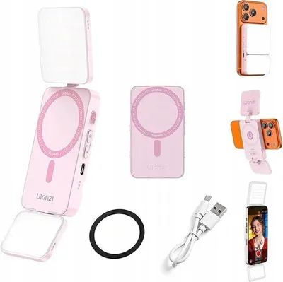 Productafbeelding van LED-lamp voor telefoon, GlowUp MagSafe Selfie, iPhone, CRI97 / Ulanzi / GL01 / Roze