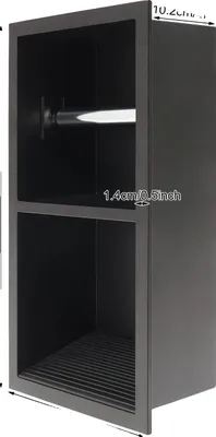 Immagine prodotto di Piatto doccia, design da incasso, acciaio inox 304, nero