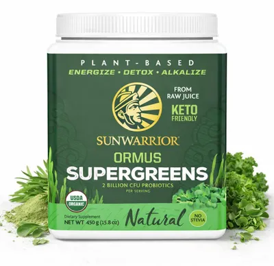Produktbild von Sunwarrior Ormus Super Greens, 226 g Dose, Natural