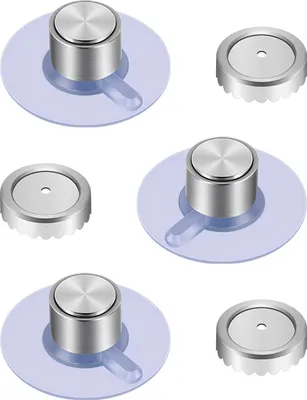 Produktbild von 3er-Set magnetische Seifenschalen, ZYNERY Saugnapf – starker Halt, kein Bohren erforderlich, Seifenhalter aus Edelstahl für Bad und Küche