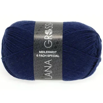 Produktbild von Lana Grossa Meilenweit 6-fach 150 8962 Dunkelblau 150g