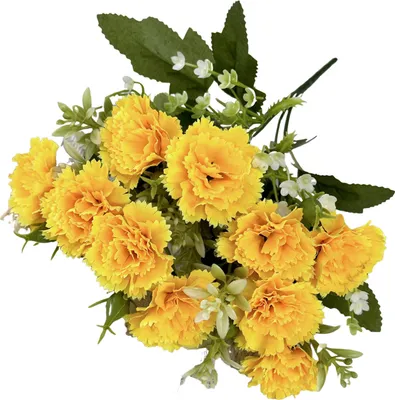 Produktbild von Künstliche Nelkenblume mit Stiel, 10 Köpfe, für Zuhause, Büro, Tischdekoration, Hochzeit, Kunstblumenzweig, Blumenarrangement, Dekoration