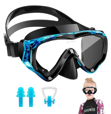 Produktbild von Schwimmbrille für Kinder mit Nasenstöpsel und Panoramablick