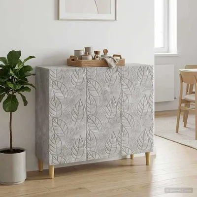 Immagine prodotto di Credenza vidaXL grigio cemento 89 x 34,5 x 80 cm in materiale composito