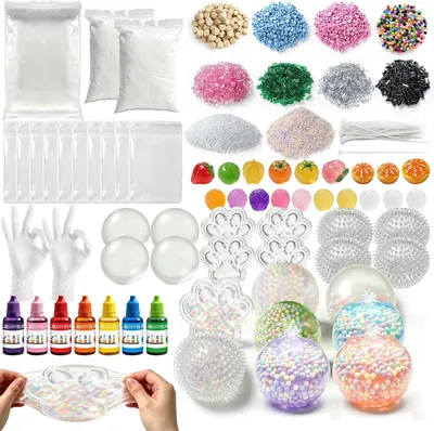 Productafbeelding van Squishy doe-het-zelf set - Squishy maker - Doe-het-zelf je eigen fonkelende met accessoires - Knutselset