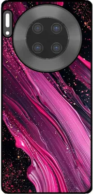 Produktbild von Smartphonica Telefon Fall geeignet für Huawei Mate 30 Pro mit Marmor-Druck - TPU zurück Abdeckung Fall Marmor-Design - lila rosa