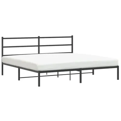 Obrázek produktu pro vidaXL Postel s čelem kovová černá 180x200 cm