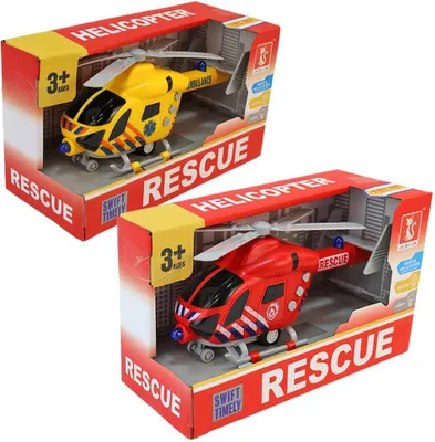 Produktbild von Helikopter Spielzeug Set rot und blau - ca. 20 cm
