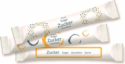Obrázek produktu pro Hellma cukr tyčinkový neutrální, cukr, porcovaný cukr, jemný cukr, sáčky s cukrem, pro gastronomii, hotel, kancelář, jídelnu, 1000 ks á 4 g