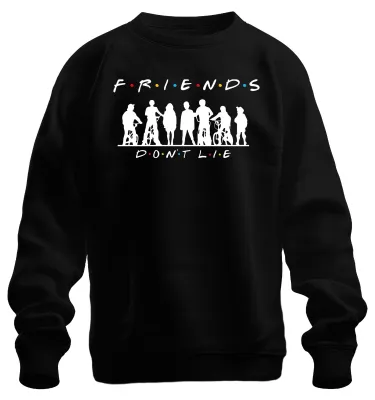 Imagen del producto de Amigos no mienten. Sudadera con cuello redondo estilo retro de los años 80, diseño "Hawkins", uni, para niños, color , talla M
