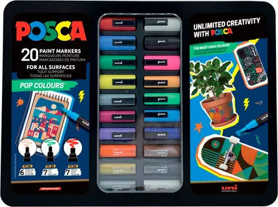 Produktbild von Faber Castell Marker UNI POSCA 20er Etui Pop Colours
