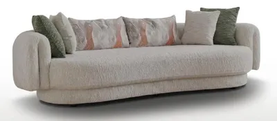 Zdjęcie produktu dla Nowoczesna 4-osobowa sofa w kolorze białym – elegancka kanapa