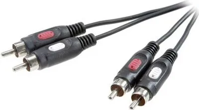 Produktbild von SpeaKa Professional SP-7869760 Audio-Kabel 0,5 m 2 x RCA Schwarz (SP-7869760)