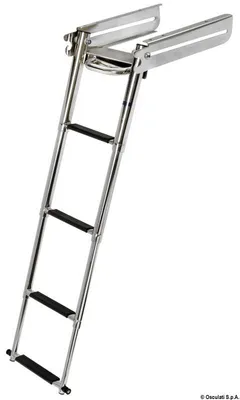 Obrázek produktu pro Otočný plavecký žebřík pod plošinou, 4 stupně, 1 kus