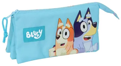 Immagine prodotto di Safta - Premium Triple Pencil Case Bluey, Oficjalny Produkt dla Fanów