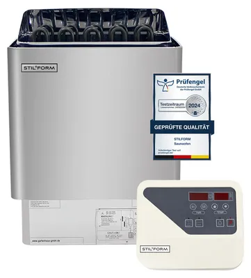 Obrázok produktu pre 9KW saunová pec Thermolux Gunmetal - dotykové/digitálne ovládanie