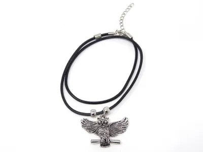 Produktbild von Kette Eule, Ketten Modeschmuck Anhänger Greifvogel Eulen Uhu