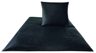 Produktbild von JOOP! Mako-Satin Cornflower Bettwäsche-Garnitur 402000 Farbe 9 schwarz, 70x90 140x200cm