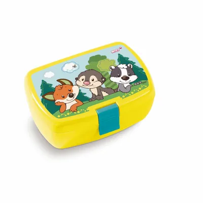 Produktbild von NICI Brotdose Forest Friends, Frühstücksdose, Lunchbox, 2020 Design, Kunststoff, Bunt, 18x12.5x6.5 cm, 45464