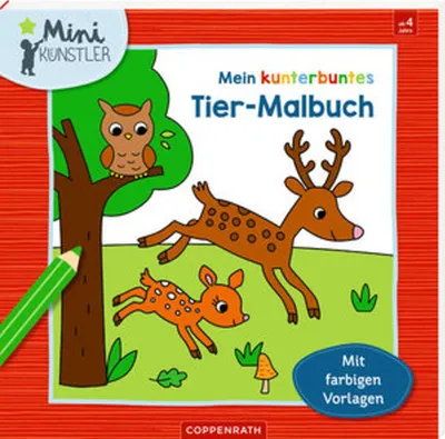Produktbild von Mein kunterbuntes Tier-Malbuch