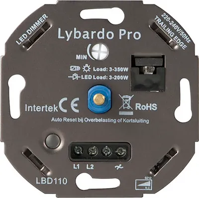 Produktbild von LED-Dimmer Lybardo Pro 3-200 Watt | Universal | Unterputz | Phasenabschaltung